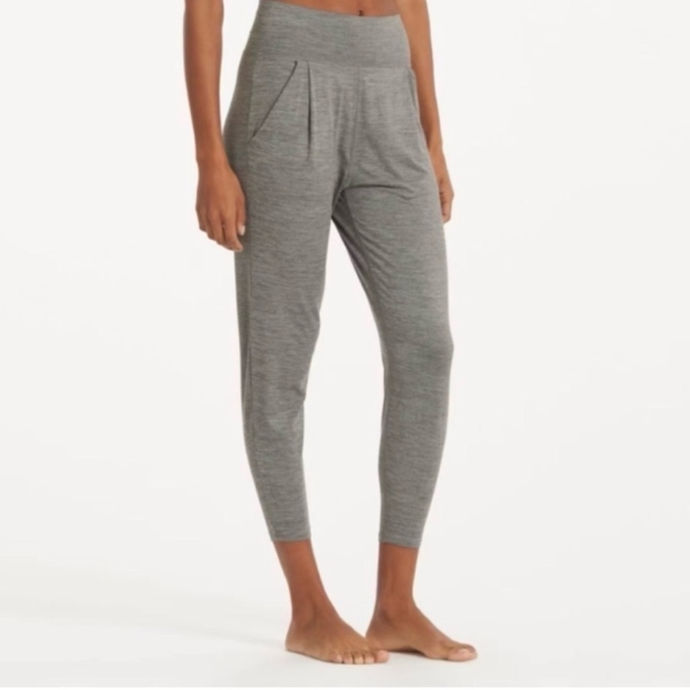 Vuori Lux Harem Pants Size L Gray Mid Rise Athleisure Lounge